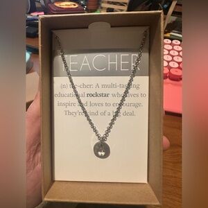 NIB Teacher necklace